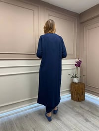 Nuss Triko 25Y512 Lacivert Triko Uzun Hırka