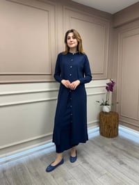 Nuss Triko 25Y512 Lacivert Triko Uzun Hırka