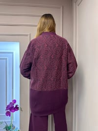 Nuss Triko 25Y6050 Bordo Triko Hırka