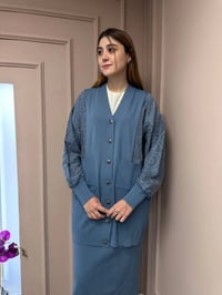 Nuss Triko 25Y6050 Mavi Triko Hırka