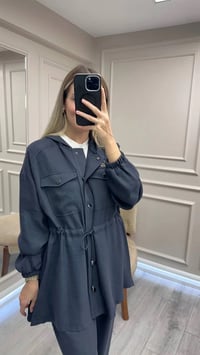 Nuss Triko 26K1022 Lacivert İşleme Detaylı Bağlamalı Takım