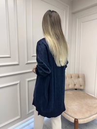 Nuss Triko 26K3003 Lacivert Önü Detaylı Tunik