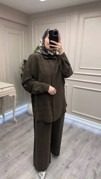 Nuss Triko 26Y1055 Kahve İkili Takım