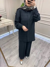 Nuss Triko 26Y1055 Siyah İkili Takım