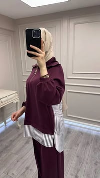 Nuss Triko 26Y1075 Mürdüm Takım