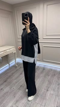 Nuss Triko 26Y1075 Siyah Takım