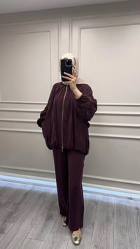 Nuss Triko 26Y1082 Mürdüm İkili Takım