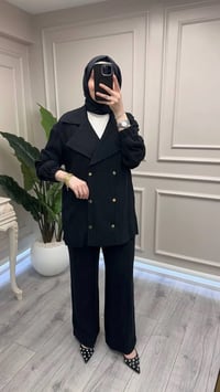 Nuss Triko 26Y1091 Siyah Ceketli Takım