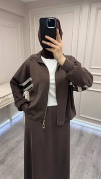 Nuss Triko 26Y1096 Kahve Etekli Takım