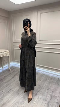 Nuss Triko 26Y2038 Kahve Elbise