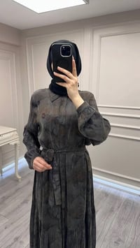 Nuss Triko 26Y2038 Kahve Elbise