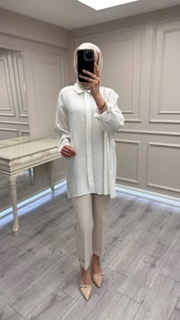 Nuss Triko 26Y3001 Ekru Gömlek