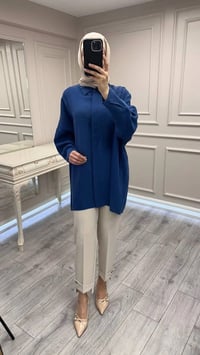 Nuss Triko 26Y3001 İndigo Gömlek