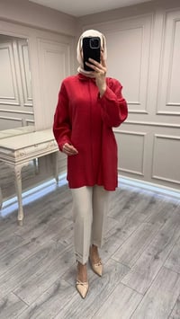 Nuss Triko 26Y3001 Kırmızı Gömlek