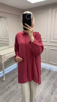 Nuss Triko 26Y3001 Red Plum Gömlek