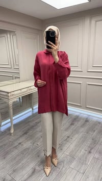 Nuss Triko 26Y3001 Red Plum Gömlek
