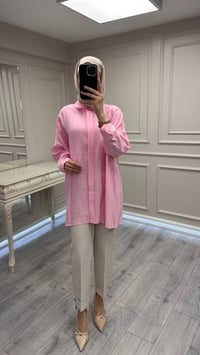 Nuss Triko 26Y3001 Şeker Pembe Gömlek