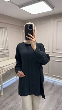 Nuss Triko 26Y3001 Siyah Gömlek