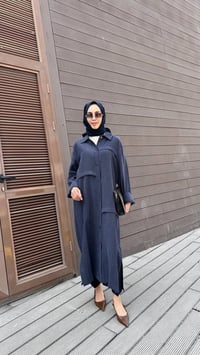 Nuss Triko 26Y6036 İndigo Önü Çıtçıtlı Kap