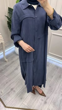 Nuss Triko 26Y6036 İndigo Önü Çıtçıtlı Kap