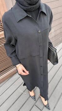 Nuss Triko 26Y6036 Siyah Önü Çıtçıtlı Kap