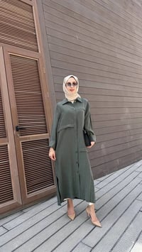 Nuss Triko 26Y6036 Zümrüt Önü Çıtçıtlı Kap