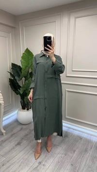 Nuss Triko 26Y6036 Zümrüt Önü Çıtçıtlı Kap
