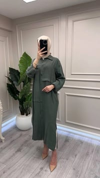 Nuss Triko 26Y6036 Zümrüt Önü Çıtçıtlı Kap