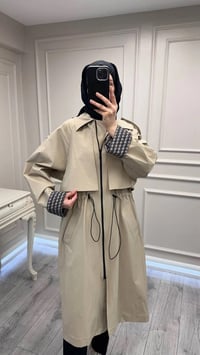 Nuss Triko 26Y6046 Bej Bilek Detaylı Kap