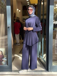 Nuss Triko 27K1044 Lacivert Bel Detaylı Takım