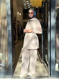 Nuss Triko 27K1047 Taş Merserize Detaylı Takım