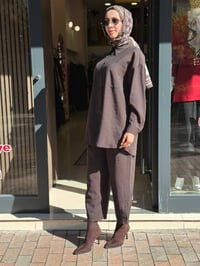 Nuss Triko 27K1092 Kahve Pantolonlu Takım
