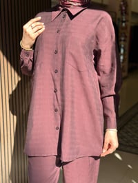 Nuss Triko 27K1092 Mürdüm Pantolonlu Takım