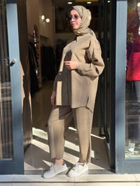 Nuss Triko 27K1092 Olive Pantolonlu Takım