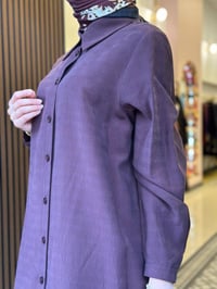 Nuss Triko 27K1096 Mürdüm Uzun Tunik Takım