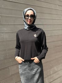 Nuss Triko 27K200 Siyah Basic Tunik
