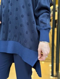 Nuss Triko 27K3043 Lacivert Detaylı Tunik