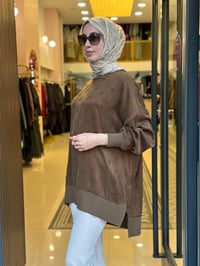 Nuss Triko 27K3043 Taba Detaylı Tunik