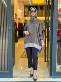 Nuss Triko 27K3043 Vizon Detaylı Tunik