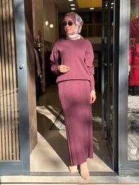 Nuss Triko 27K702 Bordo Etekli Takım