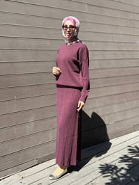 Nuss Triko 27K702 Bordo Etekli Takım