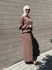 Nuss Triko 27K702 Kahve Etekli Takım