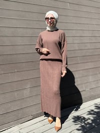 Nuss Triko 27K702 Kahve Etekli Takım