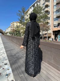 Qeffa Q149 Siyah Dantel Ferace