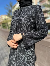 Qeffa Q149 Siyah Dantel Ferace