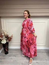 Senna 3008S23 Pembe Valse Elbise