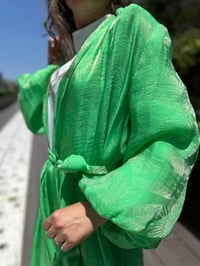 Senna 4009S23 Yeşil Noodira Abaya