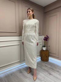 Tiara 261248 Ekru Taşlı Abiye