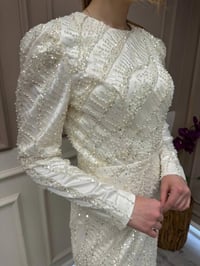 Tiara 261248 Ekru Taşlı Abiye