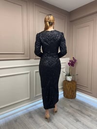 Tiara 261248 Siyah Taşlı Abiye